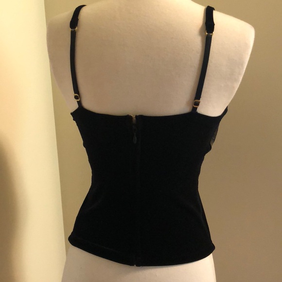 Victoria’s secret bustier velvet and lace top - Picture 4 of 4